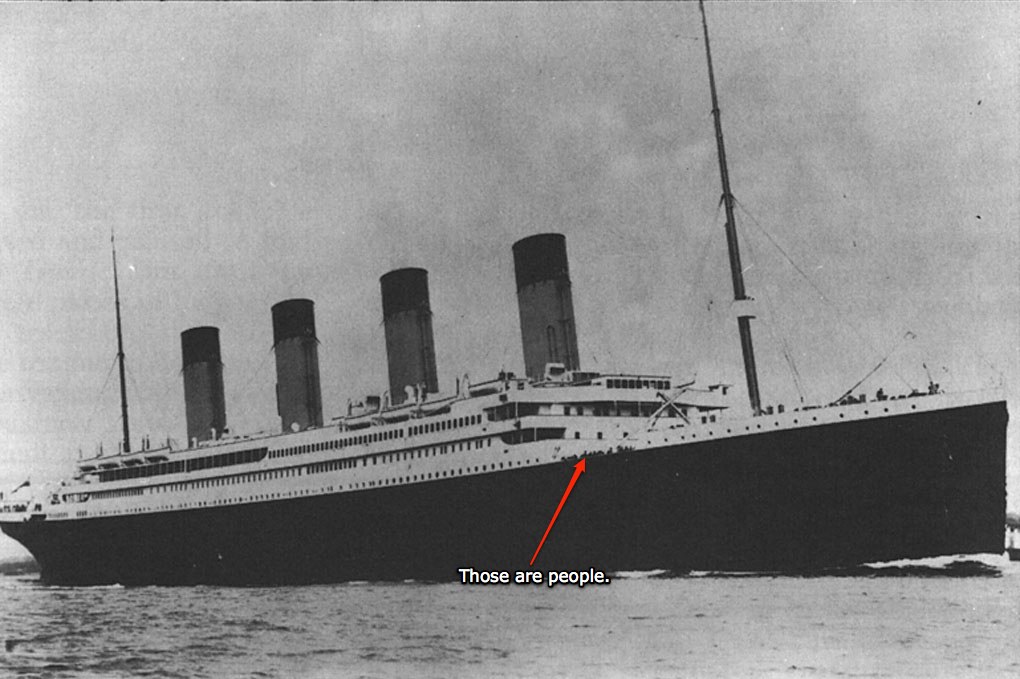 Pictured: the motherfucking Titanic.
