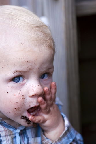 Putting actual shit in your mouth: the first step to a healthy immune system.